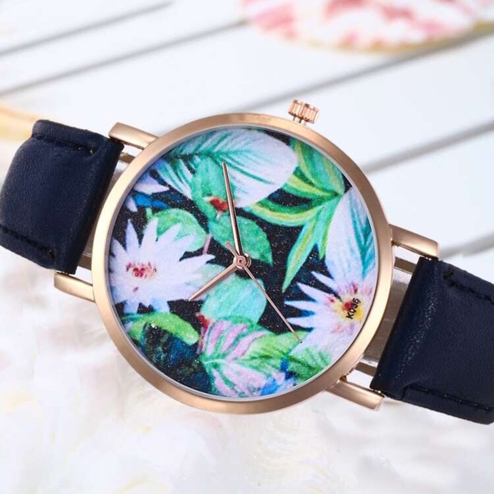 TRENDY Tropical Print Watch